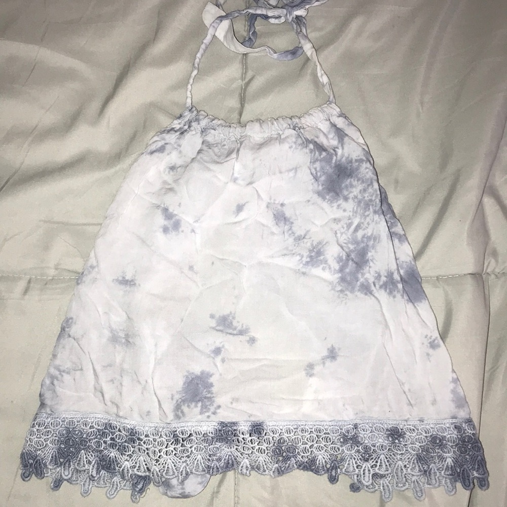 American Eagle tie back halter top